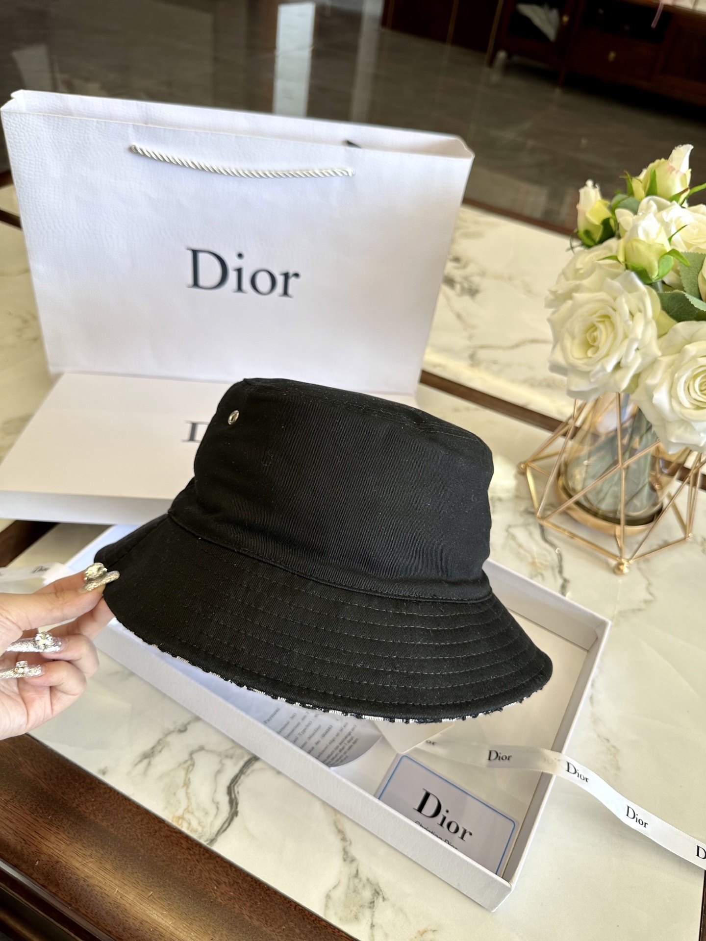 dior hat model 37